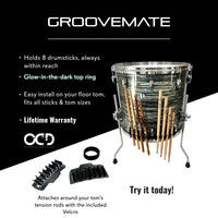 Thumbnail for GrooveMate - Otter Custom Design -drum sticks holder.- floor tom drum stick holder
