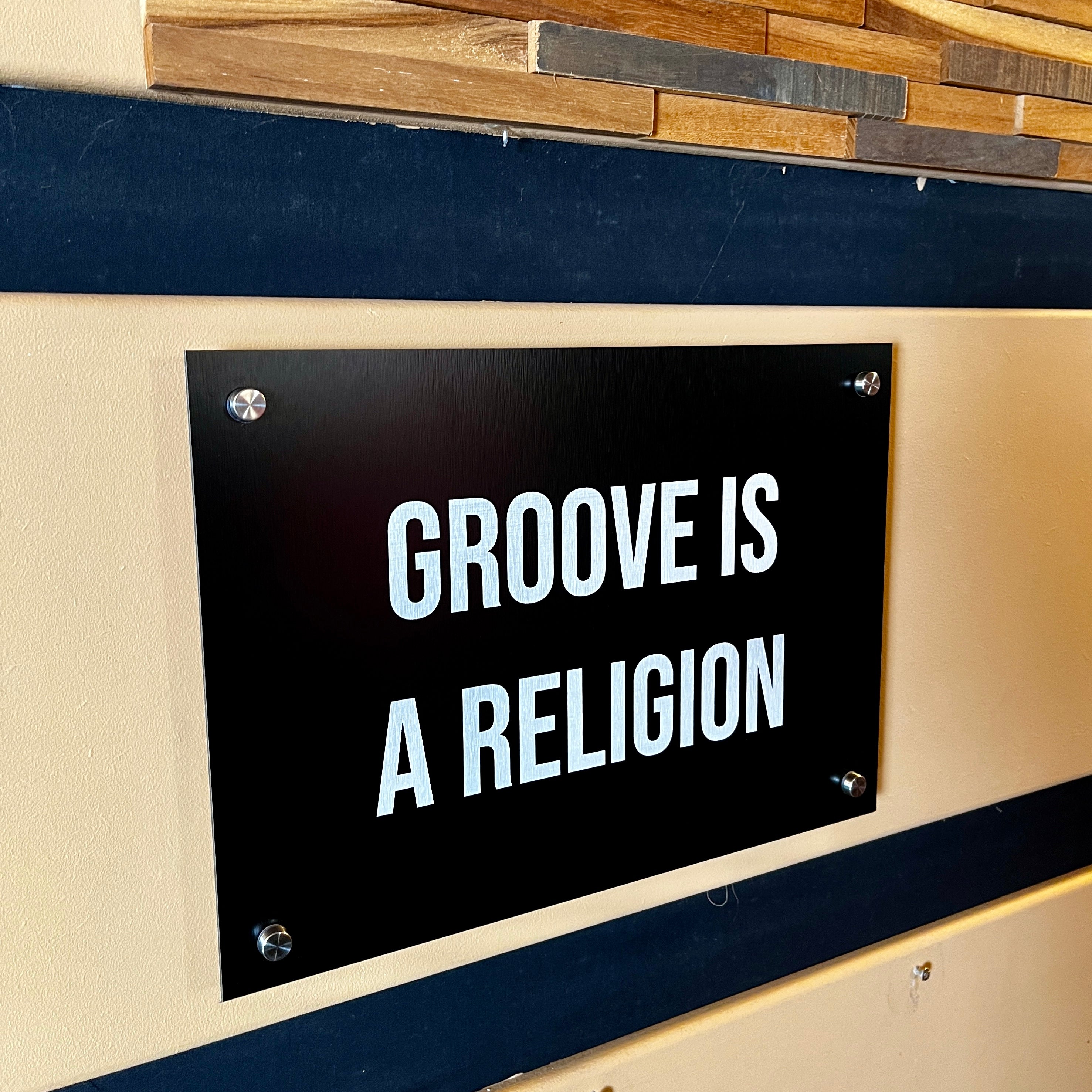DRUM CODE SERIES - GROOVE IS A RELIGION - Otter Custom Design - Otter Custom Design