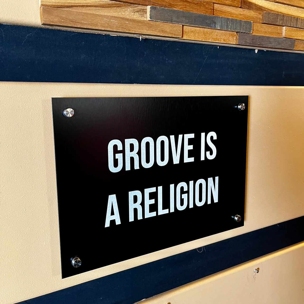 DRUM CODE SERIES - GROOVE IS A RELIGION - Otter Custom Design - Otter Custom Design