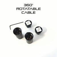 Thumbnail for Right-angle XLR audio connector NanoPlug for small spaces and clean cable management in pro audio setups